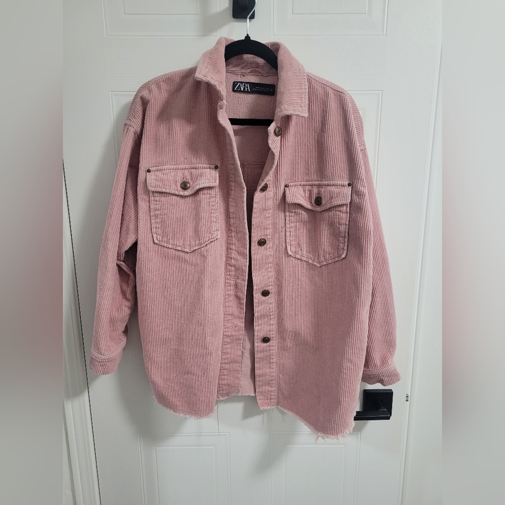 Pink Zara Corduroy Jacket